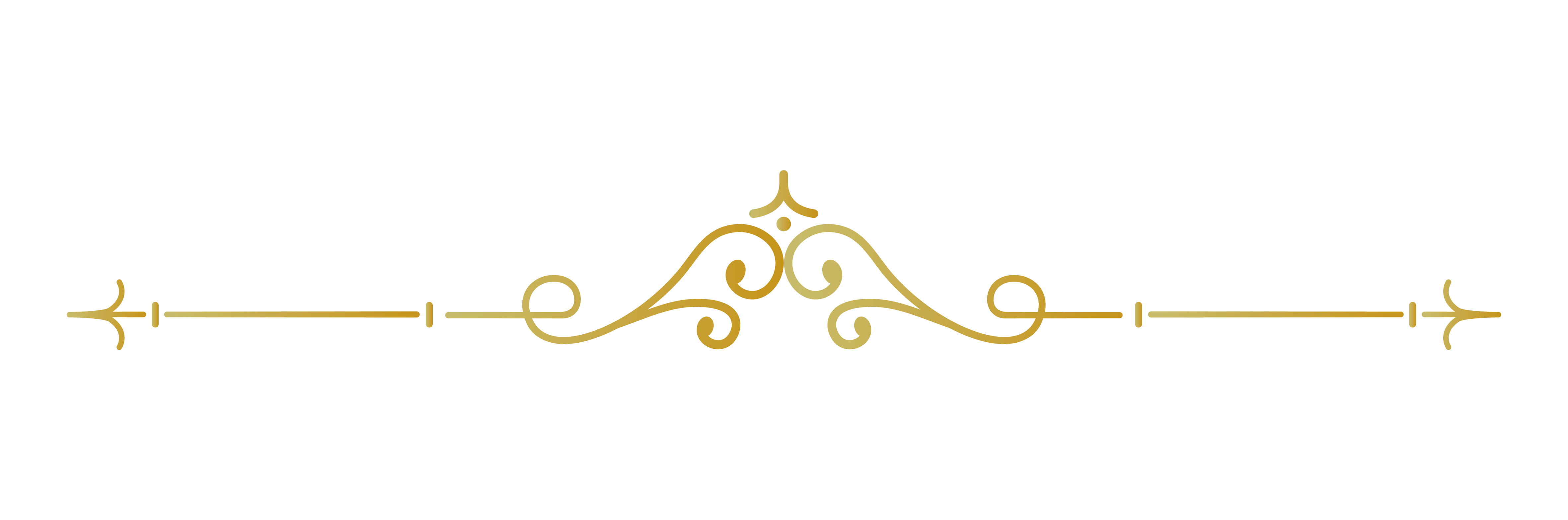 Ornamental gold divider